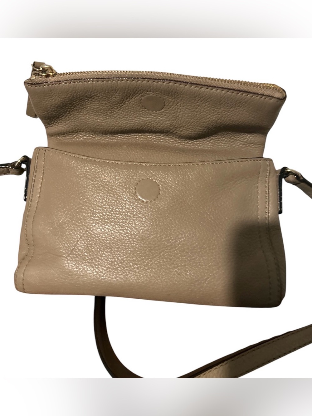 kate spade taupe leather crossbody bag - Picture 5 of 7